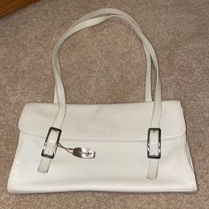 White leather Tignanello purse